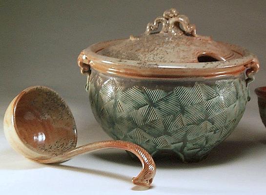 Stoneware Tureen & Laddle